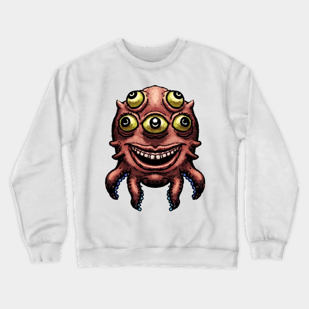 Cute cartoon alien 1 Crewneck Sweatshirt by CrispytheGhoul